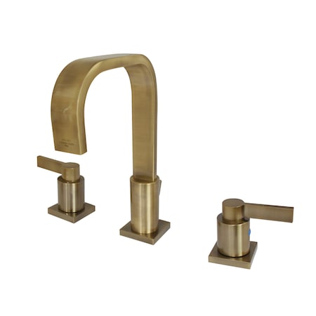Fauceture NuvoFusion Widespread Bathroom Faucet, Antique Brass FSC89633NDL